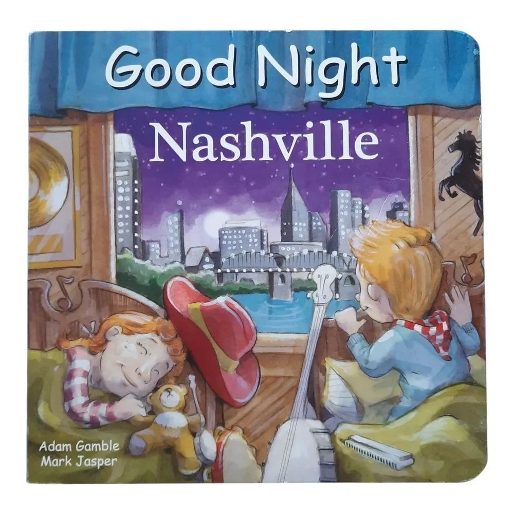 Good Night Nashville Book with Illustrated Cover